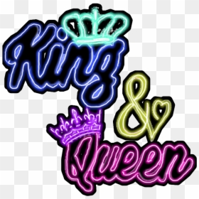#neon #king #queen #clown - Picsart Neon King Background Png, Transparent Png - king and queen png