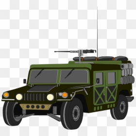 Silhouette, Car, Transportation, Hummer, Gun, Vehicles - Humvee Clipart ...