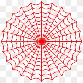 Spider Web Png Red - Spider Web Coloring Page, Transparent Png - spider.png