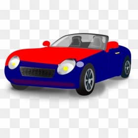 Red And Blue Car, HD Png Download - racing car png