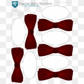 Drawn Bow Tie Doctor Who Clipart , Png Download - Doctor Who Print Outs, Transparent Png - red bow tie png