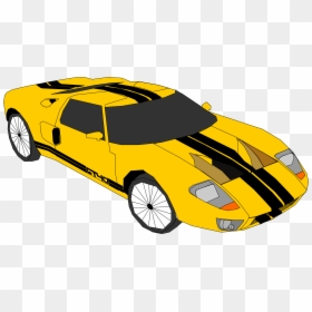 Transparent Dirt Clipart - Yellow Race Car Clipart, HD Png Download - racing car png