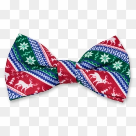 X-mas Bow Tie Red/green/blue - Noeud Papillon Noel, HD Png Download - red bow tie png