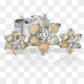 Earring, HD Png Download - flower garland png