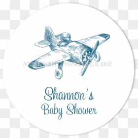 Airplane Baby Invite, HD Png Download - vintage airplane png
