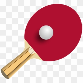 Table Tennis Ball And Bat, HD Png Download - tennis ball png
