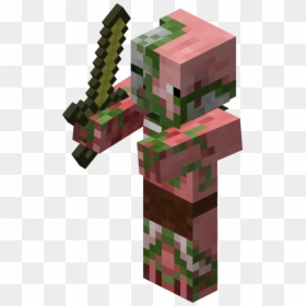 Minecraft Zombie Pigman, HD Png Download - minecraft steve png