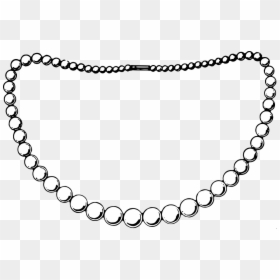 Black And White Pearl Necklace Clipart, HD Png Download - pearls png
