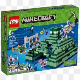 Lego Minecraft Sea Temple, HD Png Download - minecraft steve png