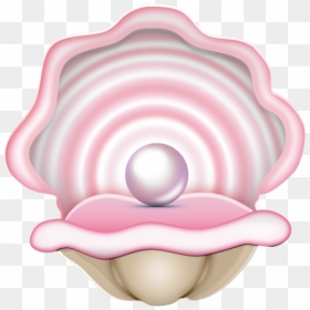 Cartoon Clam With Pearl, HD Png Download - pearls png