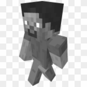 Monochrome, HD Png Download - minecraft steve png