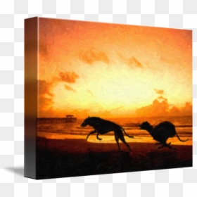 Famous Greyhound Paintings, HD Png Download - sunset png