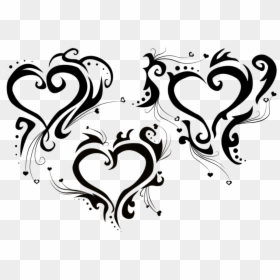 Transparent Heart Tattoo Png, Png Download - tribal png
