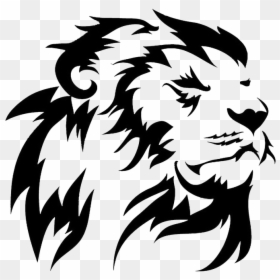 Simple Lion Tattoos Designs, HD Png Download - tribal png