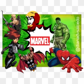 Birthday Invitation Card Hulk, HD Png Download - avengers png