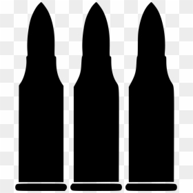 Bullets Silhouette Png, Transparent Png - bullets png