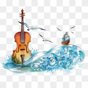 Violín Acuarela, HD Png Download - violin png