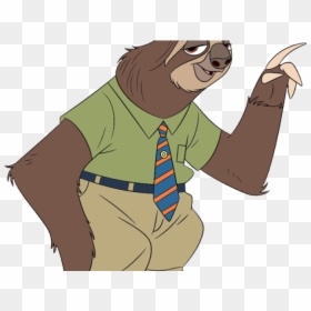 Zootopia Flash Drawing, HD Png Download - sloth png