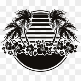 Tropical Party Silhouette Png, Transparent Png - label png