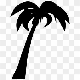 Palm Tree Silhouette Clipart, HD Png Download - palm png