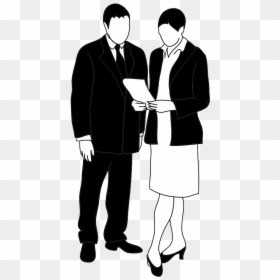 Business Man And Women Png, Transparent Png - people standing and talking png