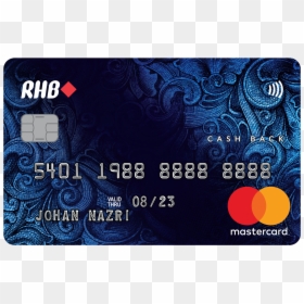 Rhb Visa Rewards Card, HD Png Download - credit card png