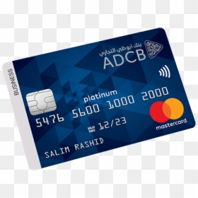 Adcb Platinum Card, HD Png Download - credit card png