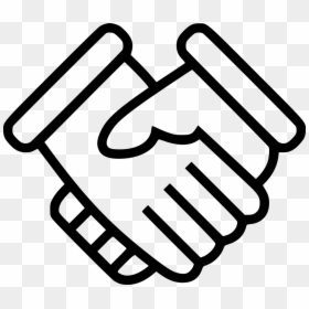White Hand Shake Icon Png, Transparent Png - deal with it png