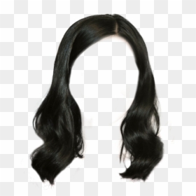 Black Hair Png Woman, Transparent Png - wig png