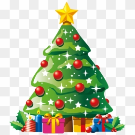 Christmas Tree Clipart Png, Transparent Png - transparent christmas lights png