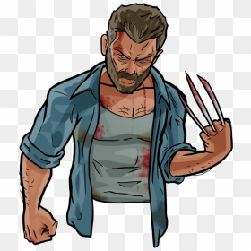 Wolverine Logan Cartoon, HD Png Download - wolverine png