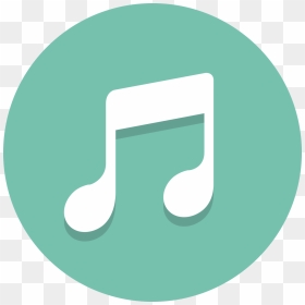 Music Symbol In Circle, HD Png Download - music icon png