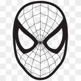 Spiderman Face Coloring Pages, HD Png Download - spiderman logo png