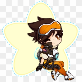 Overwatch Chibi Png, Transparent Png - tracer png