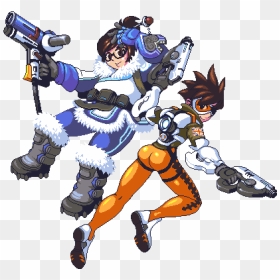 Mei And Tracer, HD Png Download - tracer png
