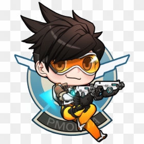 Overwatch Fanart Tracer Chibi, HD Png Download - tracer png