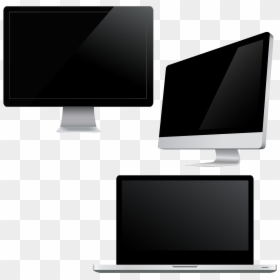 Computador E Notebook Vetorial Png, Transparent Png - computer monitor png