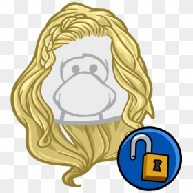 Free Penguin Codes Hair, HD Png Download - blonde hair png