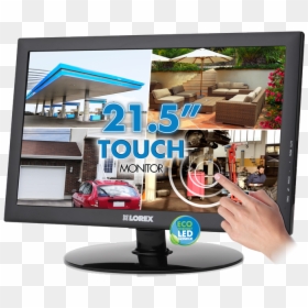 Touch Screen Camera Monitor, HD Png Download - computer monitor png