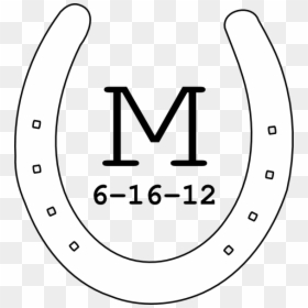 Colts Logo White Png, Transparent Png - horseshoe png