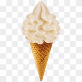 Vanilla Cone Ice Cream Png, Transparent Png - ice cream cone png