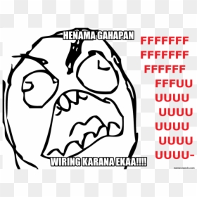 Henama Gahapan - Fu Rage Comic, HD Png Download - angry face meme png