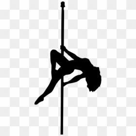 Pole Dance Png, Transparent Png - hip hop dancer silhouette png