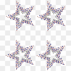 Star Single Burst Patriotic Usa Blue And Red Small - Star, HD Png Download - patriotic stars png