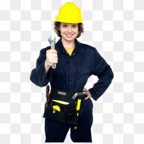Women Worker - Female Construction Worker Png, Transparent Png - technician png
