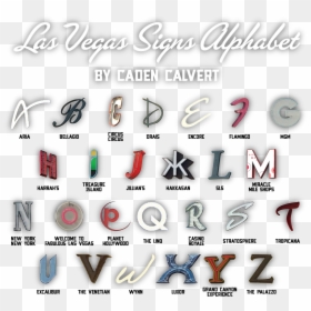 Clip Art Las Vegas On Behance - Las Vegas Alphabet, HD Png Download - blank las vegas sign png