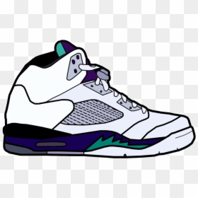 Collection Of Free Jordans Drawing Download On Ui Ex - Transparent Sneakers Cartoon, HD Png Download - jordan shoe png