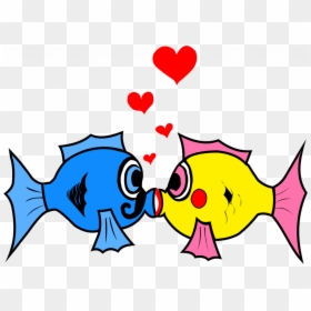 Dr Seuss Fish Clipart - Fish In Love Clipart, HD Png Download - dr seuss fish png