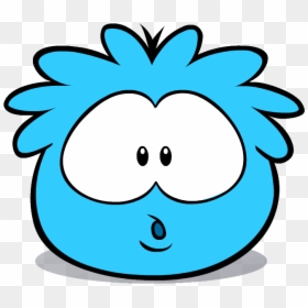 Blue Puffle Shocked - Club Penguin Puffle Sprite, HD Png Download - shocked patrick png