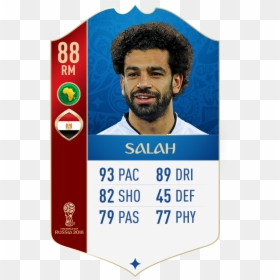 Mohamed Salah Fifa 18 World Cup Rating - Fifa 18 World Cup Salah, HD Png Download - russia 2018 png